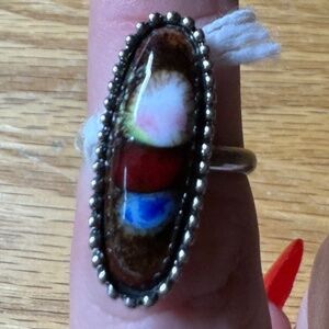 Vintage Sarah Coventry Stamped Silver Tone Adjustable Size 6 Ring